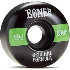 Gröna Hjul Bones Wheels OG Formula Skateboard Wheels 100 54mm V4 Sidecut 4pk Black str. 54mm