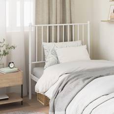 White Headboards vidaXL Metal White Headboard