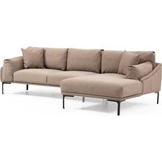 Hanah Home Hjørnesofa Leo Right Brun Sofaer Sofa 3 personers