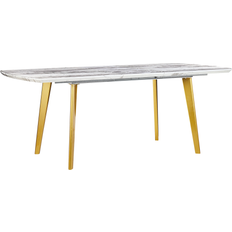 Guld Matbord Beliani Extendable Matbord