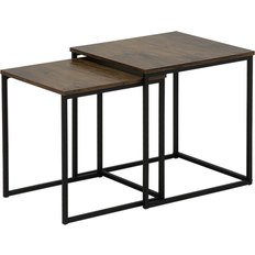 Brune Settbord Beliani of 2 Nesting Table