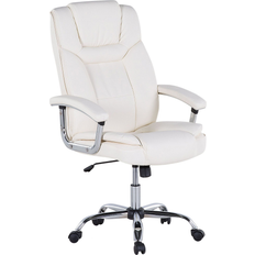 Hjul Kontorstoler Beliani Beige Computer Office Chair