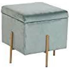 Turquoise Repose-pieds Dkd Home Decor Metal Turquoise Foot Stool