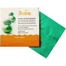 Decora 150 Stk Aluminiums-Ark 10x10 cm Grøn Chokoladeform