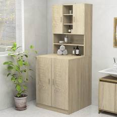 Arredamenti Bagno vidaXL Mobile Per Lavatrice Rovere Sonoma 70,5x25,5x90 cm