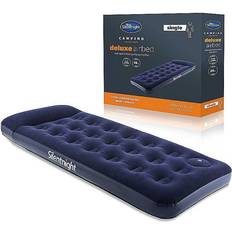 Single Air Bed Construction and Built In Pillow
