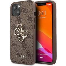 Guess 4G Big Metal Logo iPhone 13 Brun
