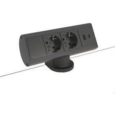Desk 2 Power 1 USB-A & USB-C charger, Black