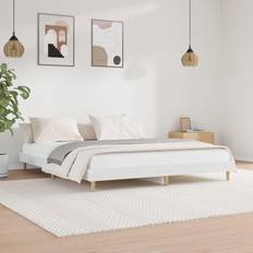 vidaXL Bedframe LED Massief Hout 120x200 cm