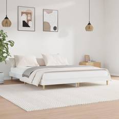 vidaXL Bed Frame High Gloss Engineered Wood