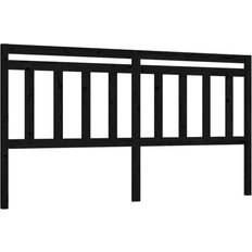 vidaXL black, 206 Solid Wood Pine Bed Headboard