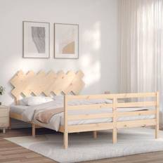 Senge & Madrasser vidaXL kingsize massivt træ Sengeramme