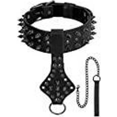 Skulls and bones Sexleksaker Ouch! Skulls & Bones - Deluxe Neck Chain with Spikes