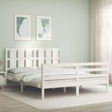 Senge & Madrasser vidaXL kingsize massivt træ Sengeramme