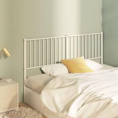 vidaXL Metal White Headboard