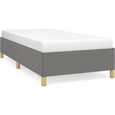 vidaXL Bedframe Stof Donkergrijs 90x200 cm