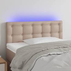 vidaXL LED Cappuccino-Braun 80 x 5 x 78/88 cm Kopfteil