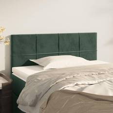 Senge & Madrasser vidaXL 90x5x78/88 fløjl mørkegrøn Sengegavl