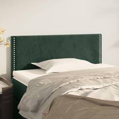 vidaXL Mörkgrön 90x5x78/88 cm Sammet Sänggavel