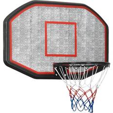 Zwart Basketbalringen vidaXL Basketbalbord 109x71x3 cm polyetheen zwart