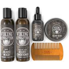 Viking Revolution Beard grooming unique kit men smoothes soothes wash conditioner oil classic gift