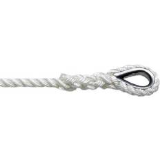 Ankerline Robline Robline ankerline 3 slået med kovs, Hvid 12 mm x 40m
