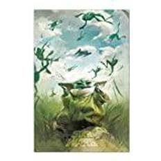 Green Posters Grupo Erik Star Wars Grogu Training 36 x 24 inches Poster