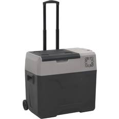 VidaXL Kylväskor & Kylboxar vidaXL Kylbox Med Hjul And Handtag 50 L Svart Grå Polypropylen