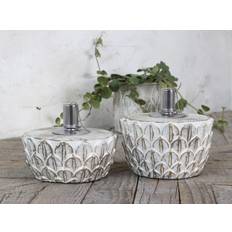 Guld Olielamper Chic Antique Vittel Olielampe