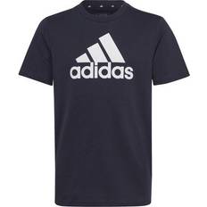 Adidas Essentials Big Logo Cotton Tee - Black/White