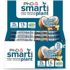 PhD Nutrition Smart Plant Bar Choc Coconut & Cashew 12 stk