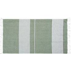Sagaform Ella Hamam Håndkle 145 x 250 cm Grønn Badehåndkle Grønn, Beige