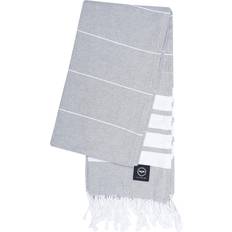 Orange Bath Towels Recycled by Wille Alma Hamam Sheet 80x180 cm Light Grey Bath Towel Grey, White, Orange (150x80cm)