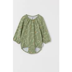 Polarn O. Pyret Bee Print Babygrow Green 9-12m x