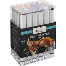 Nassau dual tip Nassau Fine Art Fine Art Dual-tip Marker 24-set