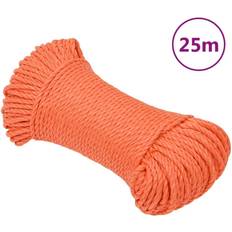 Fils et Fournitures de Couture vidaXL arbejdsreb 8 mm 25 m polypropylen orange