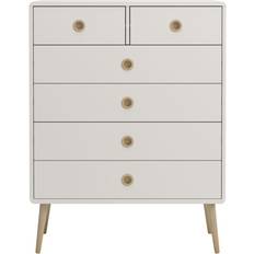 Steens Softline Off White Chest of Drawer 81.3x105.2cm