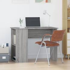 vidaXL Grey Engineered Wood Writing Desk