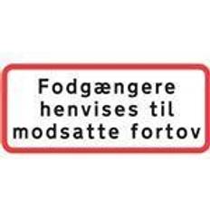 Sydvesta Undertavle UA39,3 Fodgængere henvises fortov 25x50cm