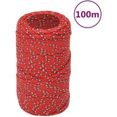 Boat Blocks vidaXL Boat Rope Red 2 mm 100 m Polypropylene red