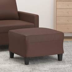 vidaXL Marron 60x50x41 cm Similicuir Repose-pied