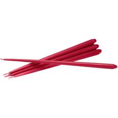 Stoff Stearinlys Stoff tapered ester & erik 6-pack Red Candle