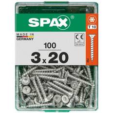 Geel Schroeven Spax Universeel Schroef T-Star Wirox 3x20mm Set of 100