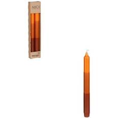 Mica Decorations Trefarvede Lys 2-Pak Orange Stearinlys