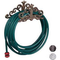 Relaxdays Wall-Mount Hose Reel Antique Style 15x36x15 cm