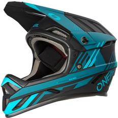 Turquoise Casques de vélo O'Neal Backflip Strike S23, casque de vélo couleur: Mat Noir/Turquoise taille: