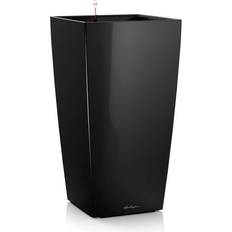 Plast Krukor Lechuza Självvattnade Blomkruka Cubico 40 H 75 cm Svart Inkl Substrat 40cm