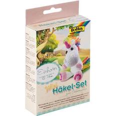 Handarbeitsets Folia Folia Mini-Häkelset EINHORN
