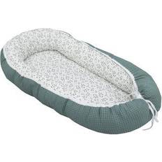 Nidi per neonati Ullenboom Baby Nest & Cocoon Waffel Motiv Floral Green verde