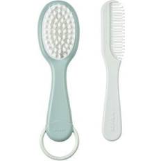 Green Hair Care Beaba Comb Hairbrush Set Green Blue